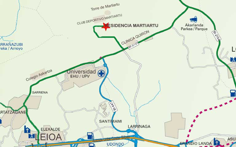 Mapa Residencia Martiartu